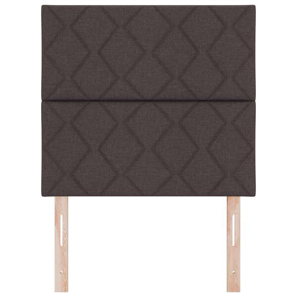 vidaXL Tăblie cap cu headboard Maro închis 90 cm Piele artificială