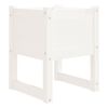 vidaXL Jardinieră, alb, 40x40x52,5 cm, lemn masiv de pin