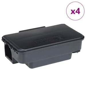 vidaXL Capcane pentru șoareci 4 buc Negru 22x12,5x7,5 cm