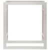 vidaXL Suport pentru lemne de foc, 80x28x86 cm, oțel inoxidabil
