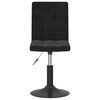 vidaXL Scaune de bucătărie pivotante, 2 buc., negru, catifea