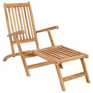 vidaXL Scaun pliabil de terasă natural Lemn solid de tec
