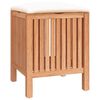 vidaXL Taburet de baie, 40,5x40x52 cm, lemn masiv de nuc