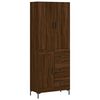 vidaXL Dulap &icirc;nalt, stejar maro, 69,5x34x180 cm, lemn compozit