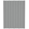 vidaXL Panou de acoperiș 36 pcs Gri 60 x 45 cm Oțel galvanizat