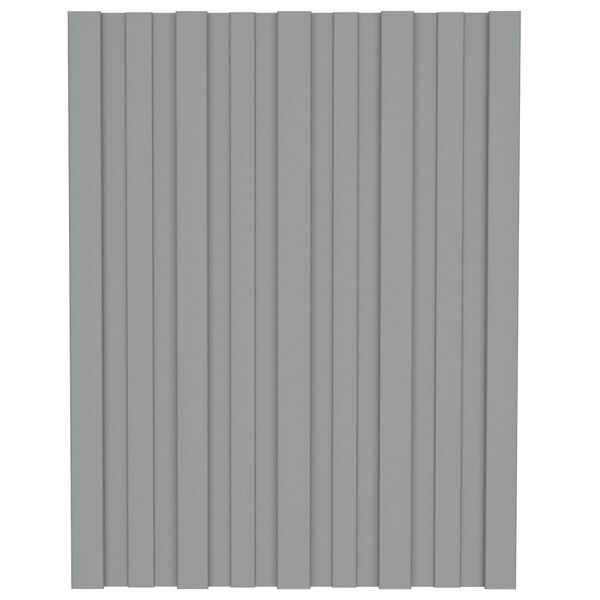 vidaXL Panou de acoperiș 36 pcs Gri 60 x 45 cm Oțel galvanizat