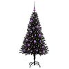 vidaXL Brad de Crăciun Negru 150 cm PVC