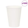vidaXL Cești de cafea din h&acirc;rtie 1000 buc 12 oz 300 ml alb