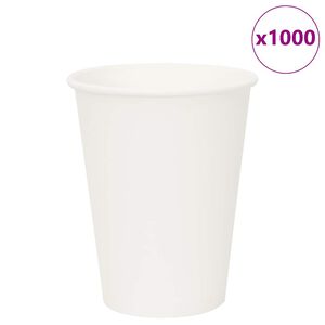 vidaXL Cești de cafea din h&acirc;rtie 1000 buc 12 oz 300 ml alb