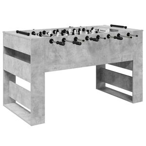 vidaXL Masă de Foosball Gri Beton 146,5 x 74 x 85 cm Lemn prelucrat