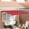 vidaXL Cortina Retractabilă Roșu 350 x 250 cm Țesătură și Aluminiu