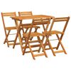vidaXL Set bistro 5 buc. Ulei Natural Lemn Solid de Acacia