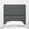 vidaXL Tăblie cap cu headboard Gri 80 cm țesătură