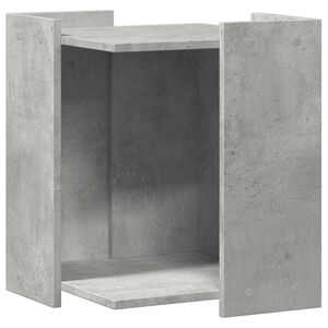 vidaXL Cutie pentru litiera pisici Gri Beton 42 x 42 x 51 cm