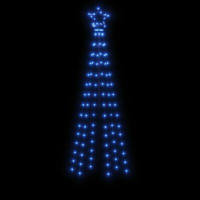 vidaXL Brad de Crăciun, 108 LED-uri albastre, 180 cm, cu țăruș,