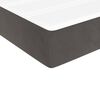 vidaXL Pat box spring cu saltea, gri închis, 100x200 cm, catifea