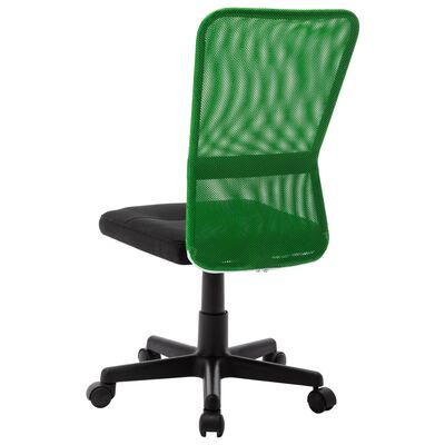 vidaXL Scaun de birou, negru și verde, 44x52x100 cm, plasă textilă