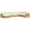 vidaXL Set de canapele de exterior 8 buc. Alb și crem