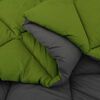 vidaXL Duvet de iarnă Verde și Antracit 220 x 260 cm Microfibră