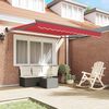 vidaXL Cortina Retractabilă Roșu 350 x 250 cm Poliester și Aluminiu