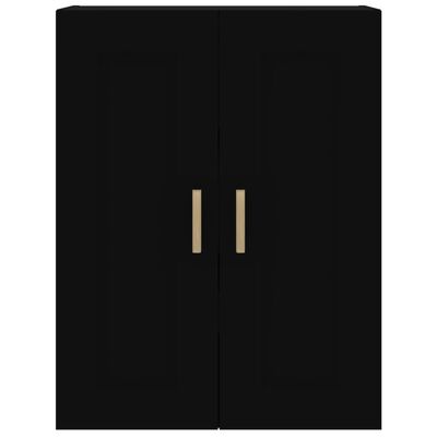 vidaXL Dulap de perete, negru, 69,5x32,5x90 cm, lemn prelucrat