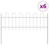 vidaXL Gard de Grădină BOXTEL 6 buc. 10,2 x 0,6 m Alb