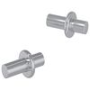 vidaXL Ușă de raft 2 pcs Argintiu 8,6 x 8,6 x 14,6 mm Oțel
