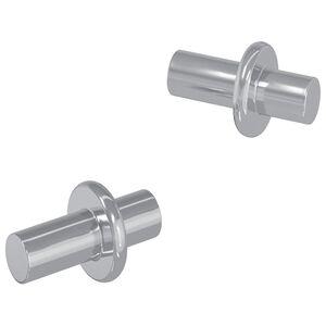 vidaXL Ușă de raft 2 pcs Argintiu 8,6 x 8,6 x 14,6 mm Oțel