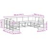 vidaXL Set de canapele de exterior 9 pcs Gri natural și deschis