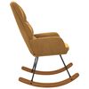 vidaXL Scaun balansoar, maro, catifea