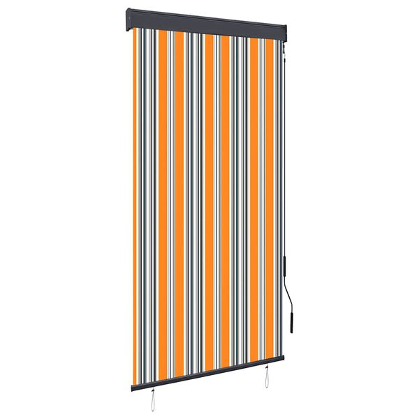 vidaXL Jaluzea tip rulou de exterior, galben și albastru, 80 x 250 cm