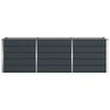 vidaXL Jardinieră Antracit 240 x 80 x 75 cm Oțel