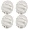 vidaXL Capace de ventilație pentru aer 4 buc. Argintiu 80 mm