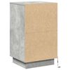 vidaXL Dulap de noapte Gri din beton 39 x 34,5 x 65 cm Lemn compozit