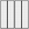 vidaXL Perdea de ușă anti-insecte cu magnet, 2 buc., negru, 220x100 cm