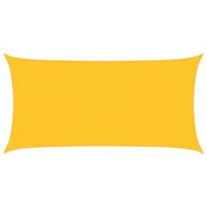 vidaXL P&acirc;nză parasolar, galben, 2x4 m, HDPE, 160 g/m&sup2;
