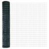 vidaXL Gard European cu St&acirc;lp 10 x 1,6 m Oțel cu strat de PVC Verde