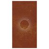 vidaXL Decor perete de grădină 105x55 cm design soare oțel Corten
