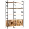 vidaXL Bibliotecă cu 4 rafturi, 124x30x180 cm, lemn de mango nefinisat