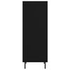 vidaXL Servantă, negru, 34,5x32,5x90 cm, lemn compozit