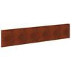 vidaXL Margine pentru gazon 20 buc. 100 x 22 cm Oțel Ruginit
