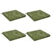 vidaXL Perne de Șezut SOEST 4 buc. 100% Polyester Design cu frunze