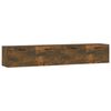 vidaXL Dulapuri de perete 2 buc. stejar fumuriu 100x36,5x35 cm lemn