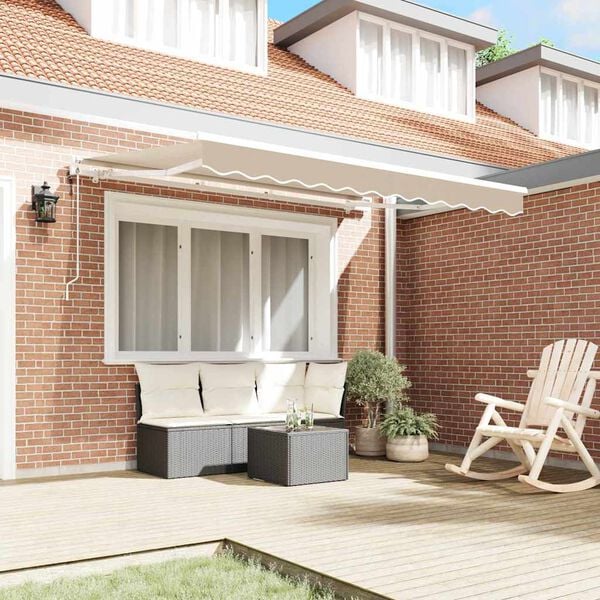 vidaXL Cortina Retractabilă Bej 250 x 200 cm țesătură