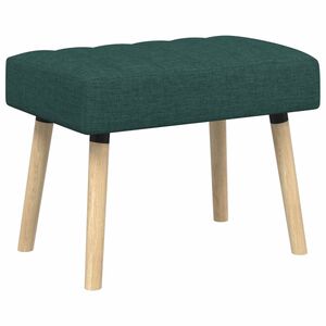vidaXL Bancă cu tapițare canelată Verde &icirc;nchis 60 x 40 x 45 cm