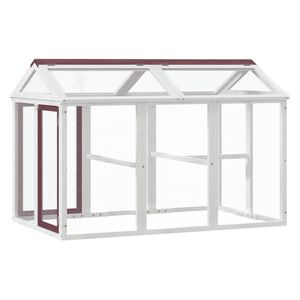 vidaXL Cușcă pentru mișcare cafeniu 141x94x104 cm lemn masiv de pin