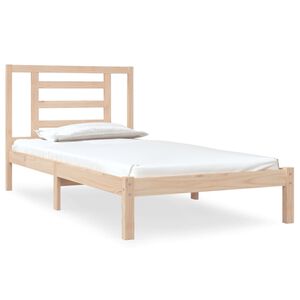 vidaXL Cadru pat fără saltea, 90x190 cm, lemn masiv de pin