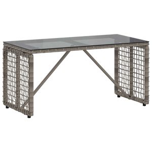 vidaXL Masă de exterior Gri și negru 80 x 40 x 40 cm