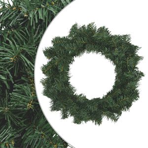 vidaXL Coronă de Crăciun Verde Diam. 30 cm PVC