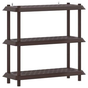 vidaXL Unitate de rafturi 3 niveluri 100 x 40 x 96 cm PP Maro